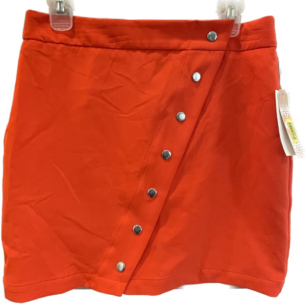NEW Gianni Bini GB Orange Skirt Sz M Bin N